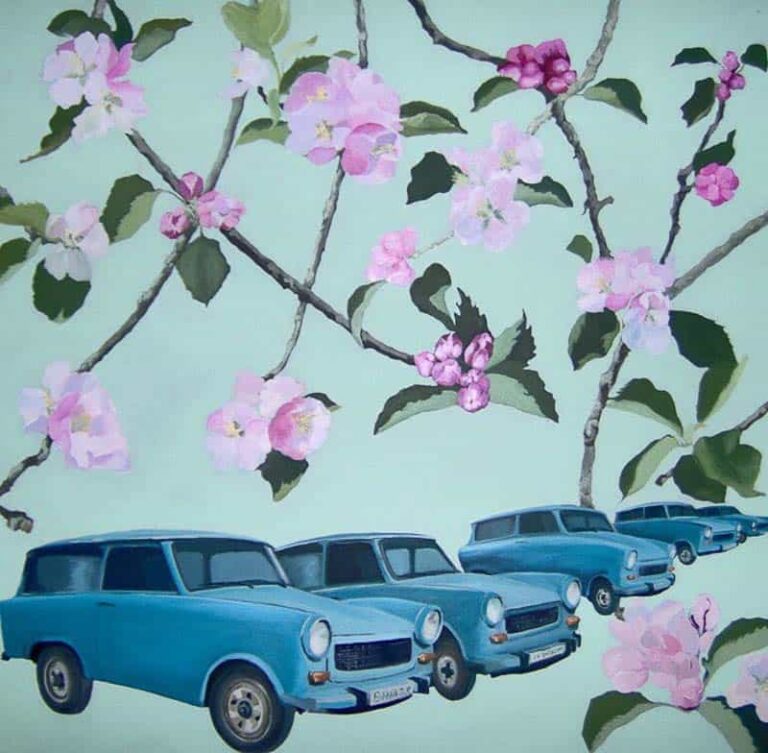 Have-you-Heard-of-the-Thirty-seven-Trabants-in-the-Derbyshire-Orchard by Sheena Vallely